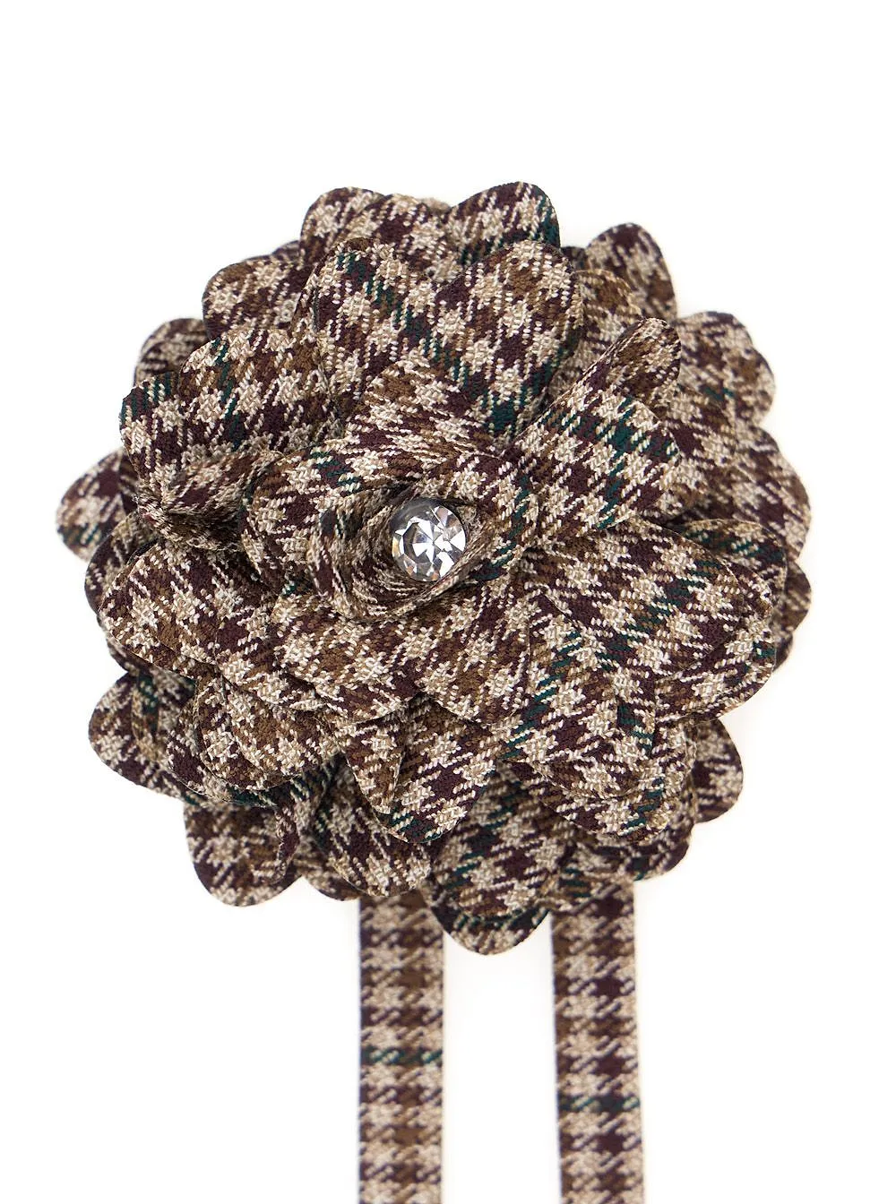 Houndstooth Flower Hair Accessory
