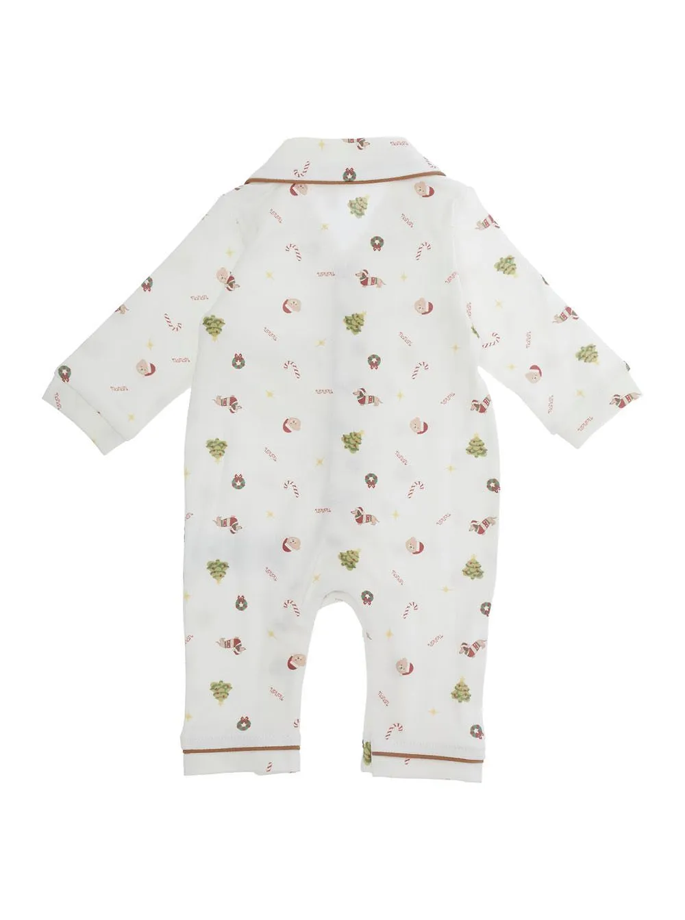 Nanan Printed Collared Onesie