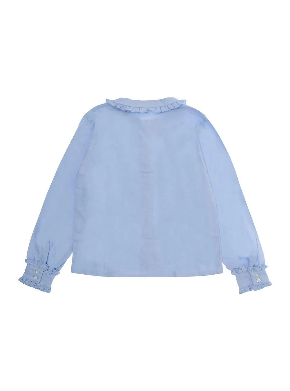 Ruffled Collar Oxford Shirt