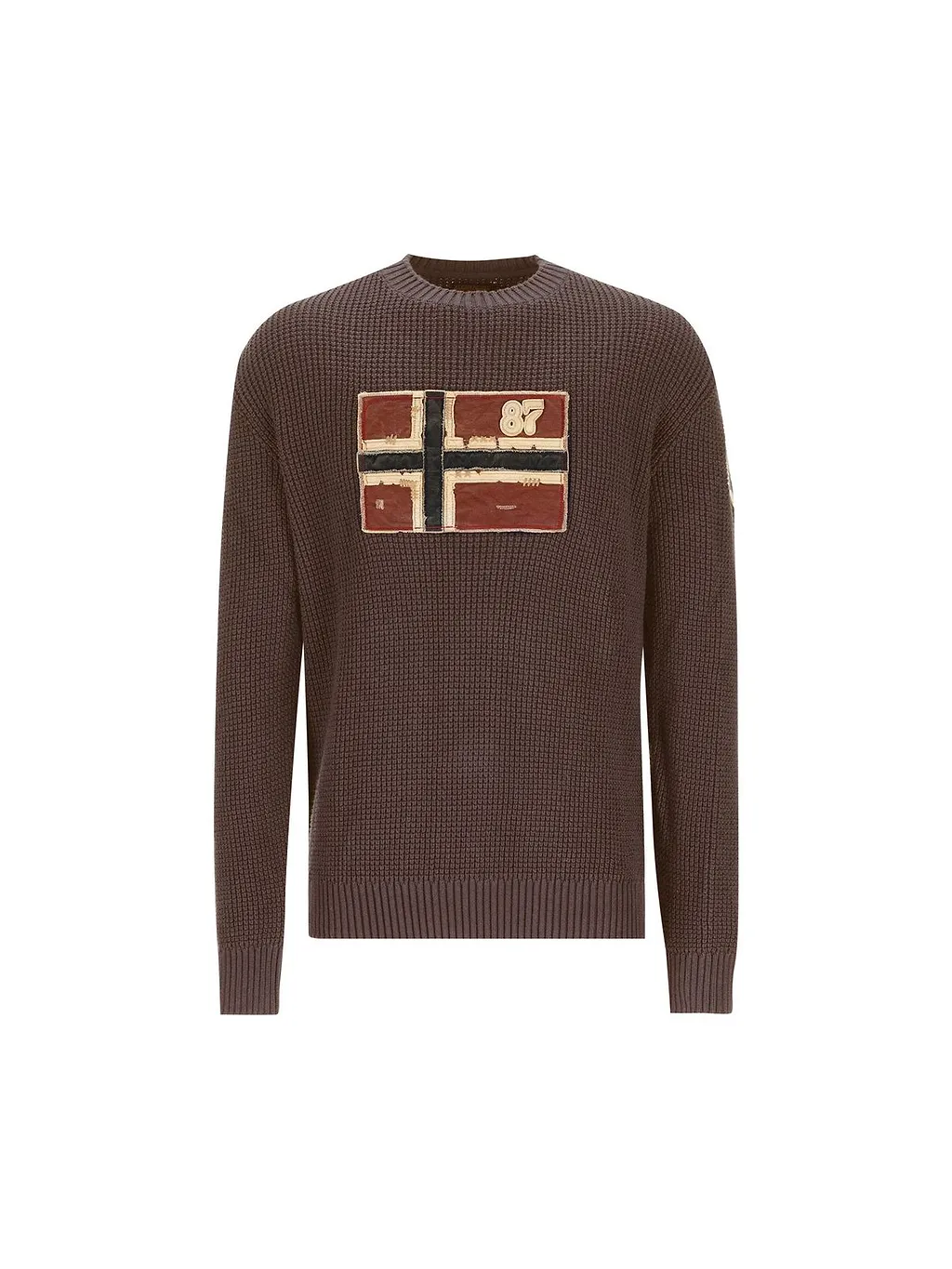 Napapijri Logo Patch Knitted Sweater