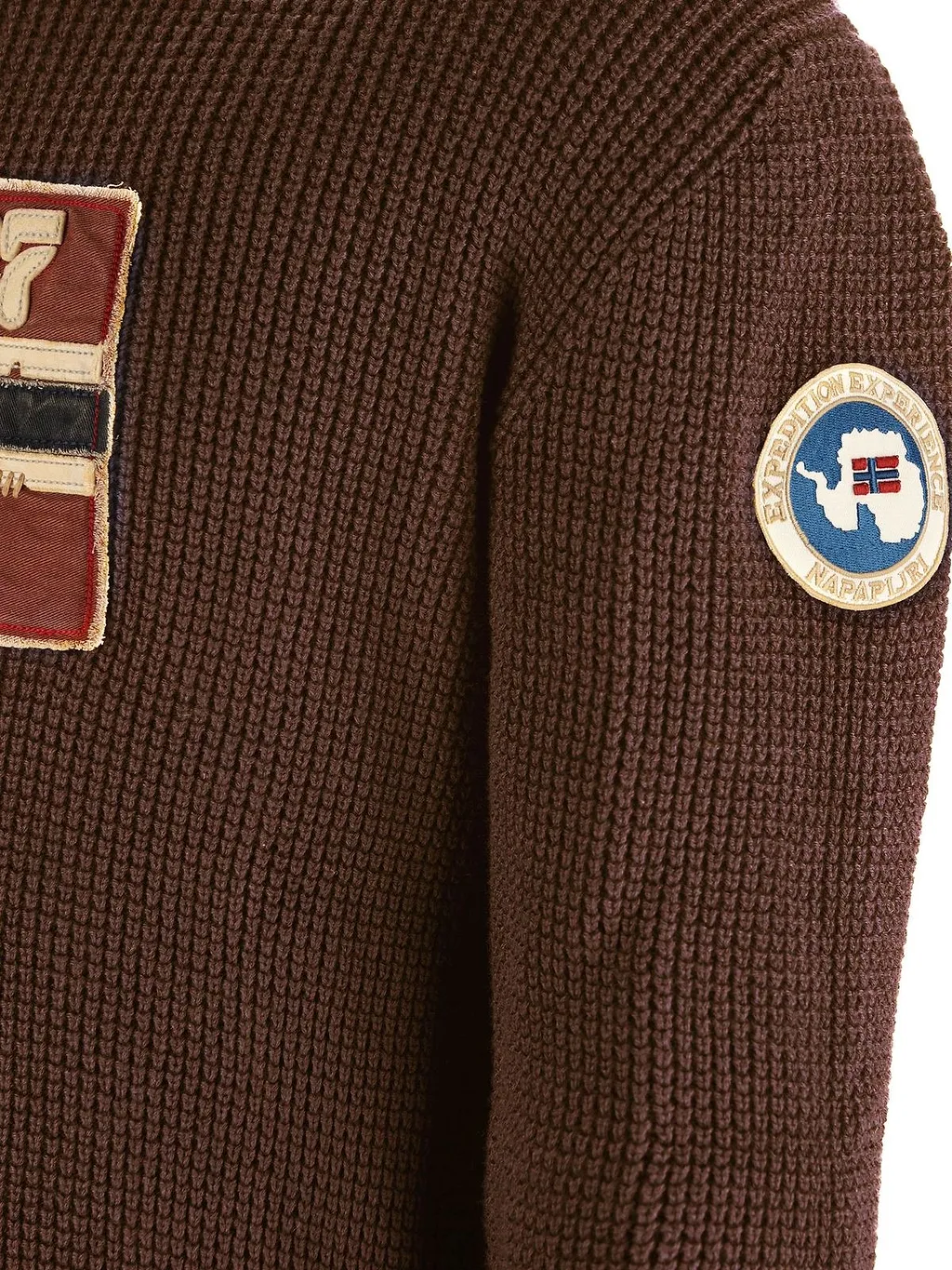Napapijri Logo Patch Knitted Sweater