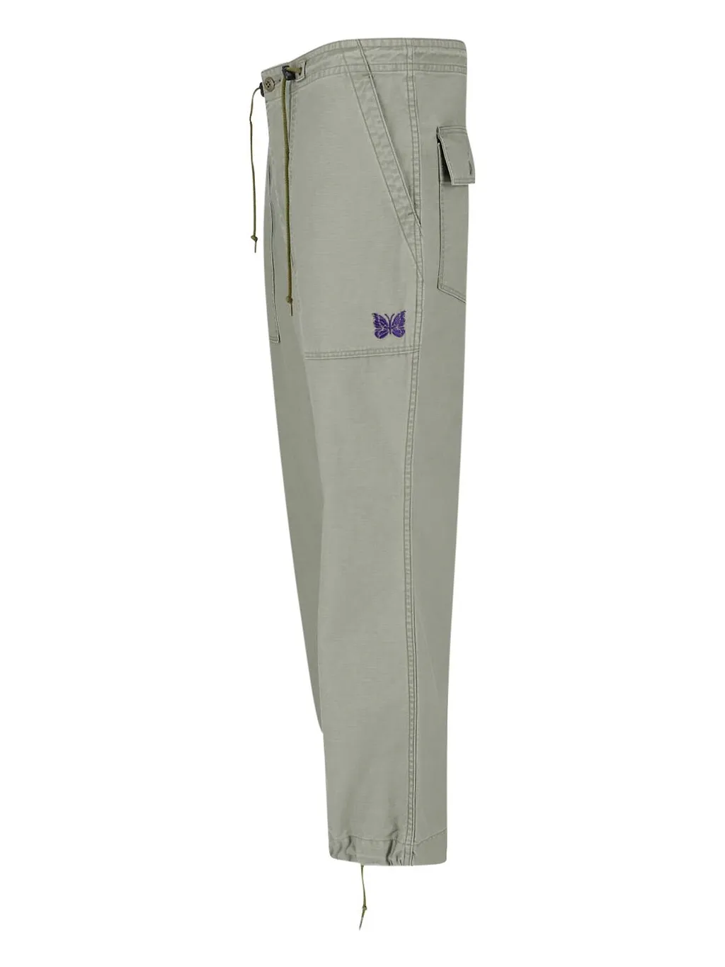 Needles Drawstring Straight Leg Trousers