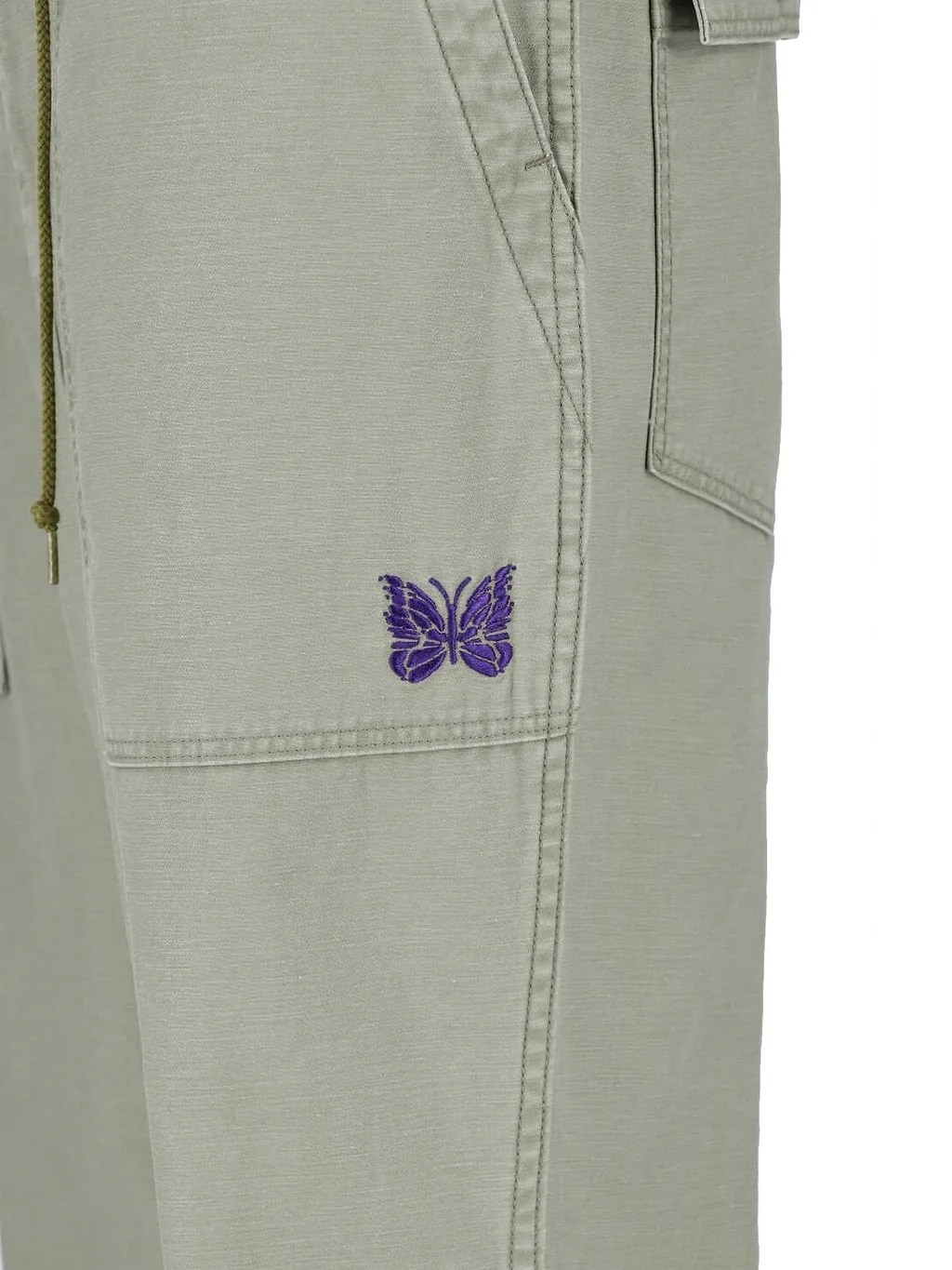 Needles Drawstring Straight Leg Trousers