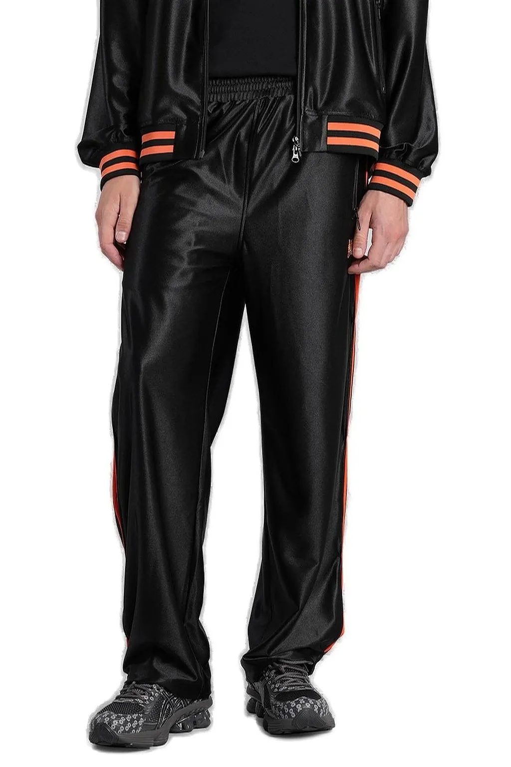 Needles Logo Embroidered Straight Leg Pants