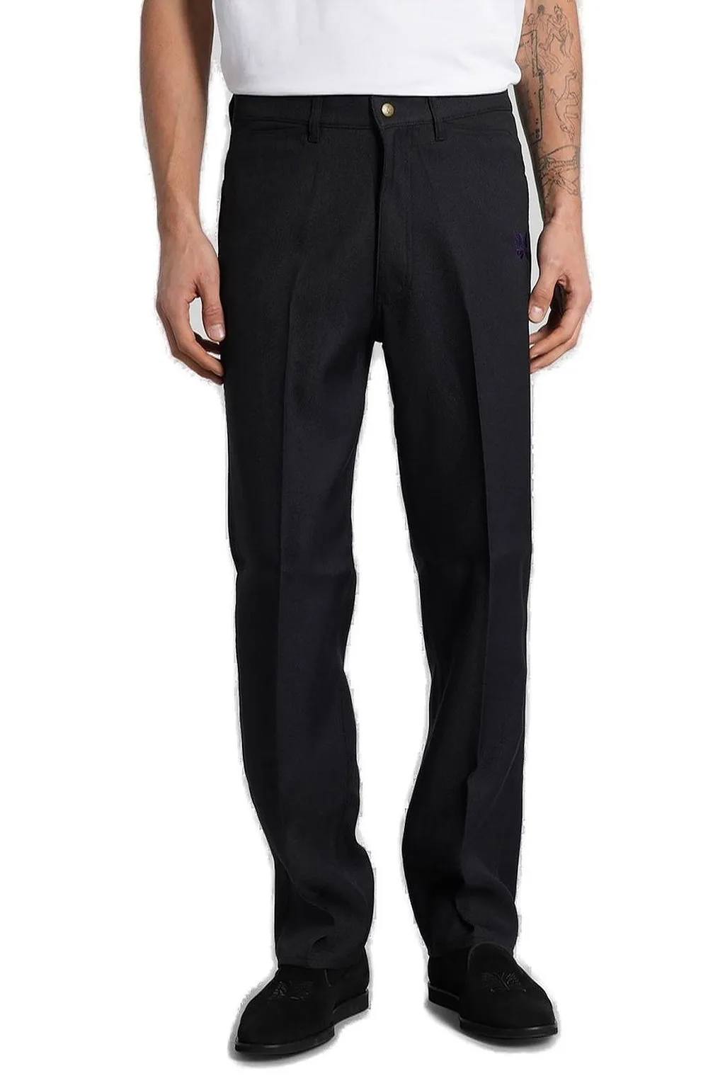 Needles Logo Embroidered Pants