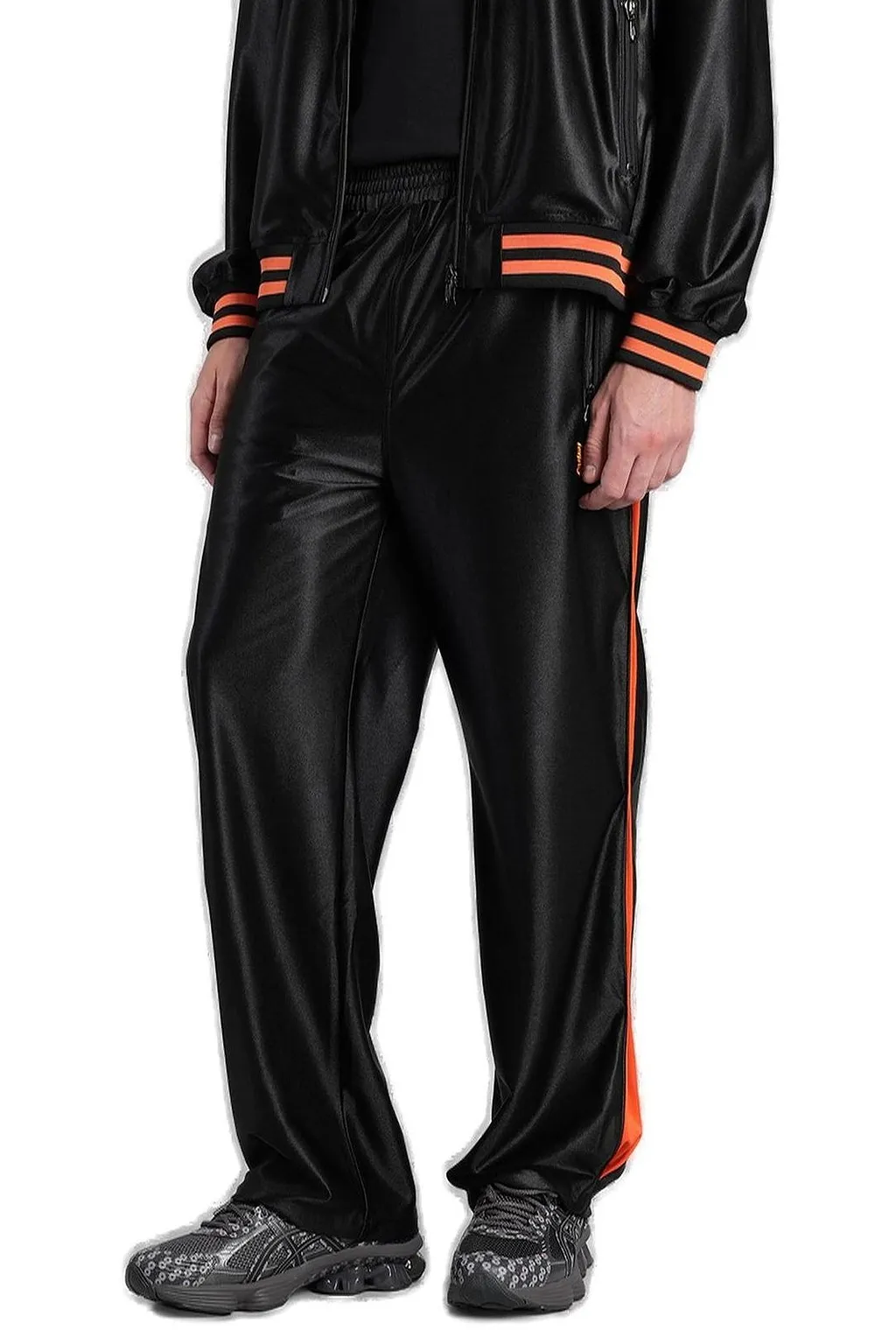 Needles Logo Embroidered Straight Leg Pants