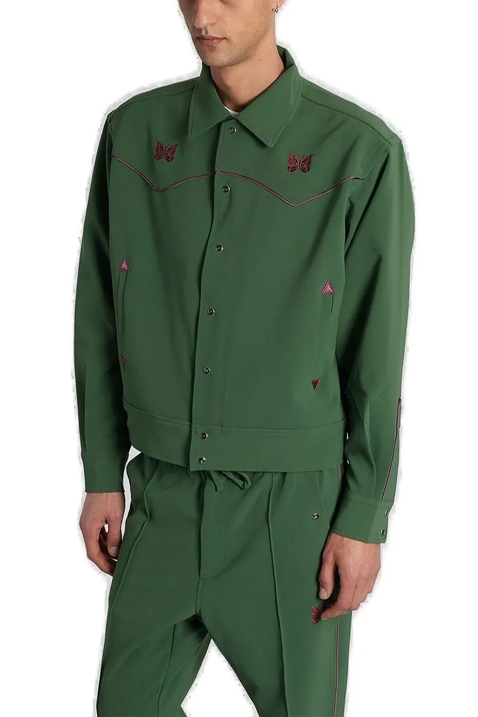 Needles Long Sleeve Buttoned Jacket