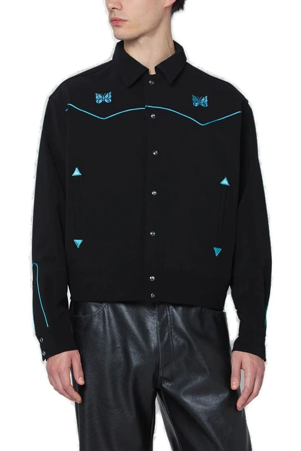 Needles Long Sleeved Buttoned Jacket