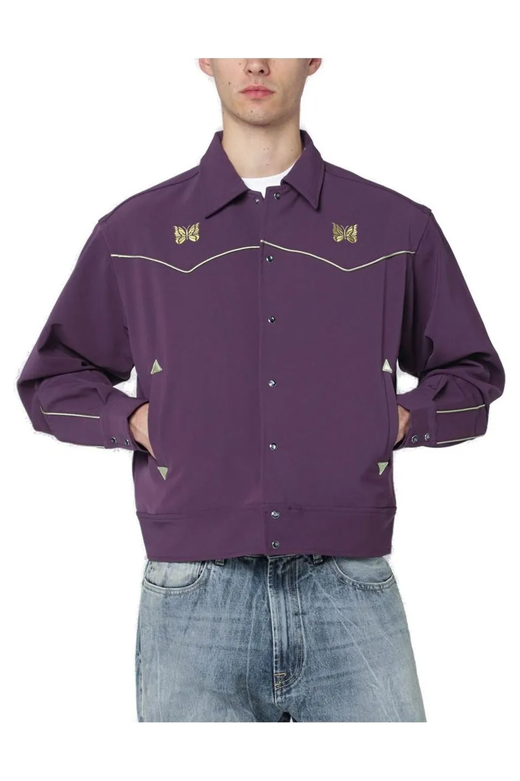 Needles Long Sleeved Buttoned Jacket
