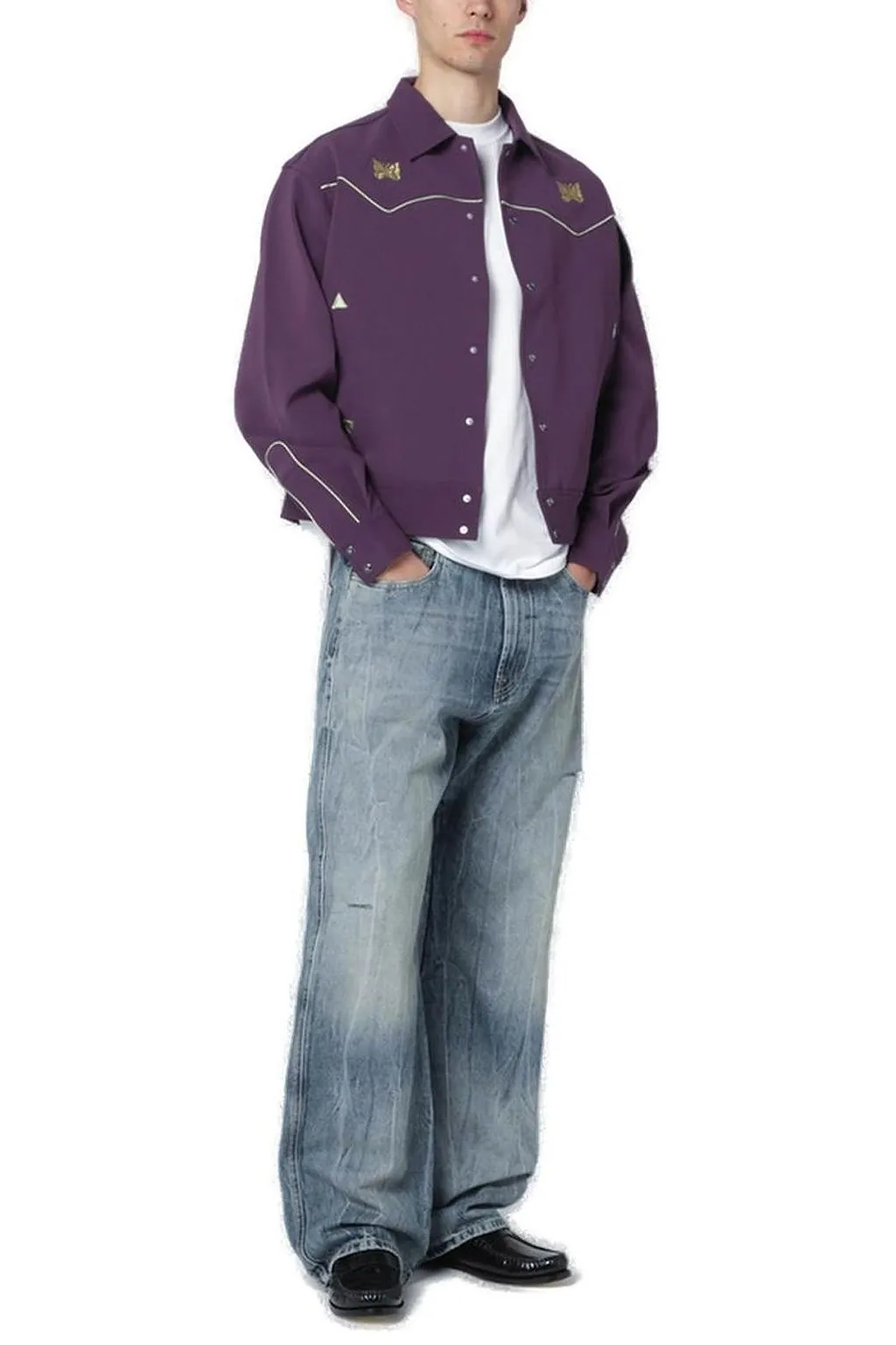 Needles Long Sleeved Buttoned Jacket