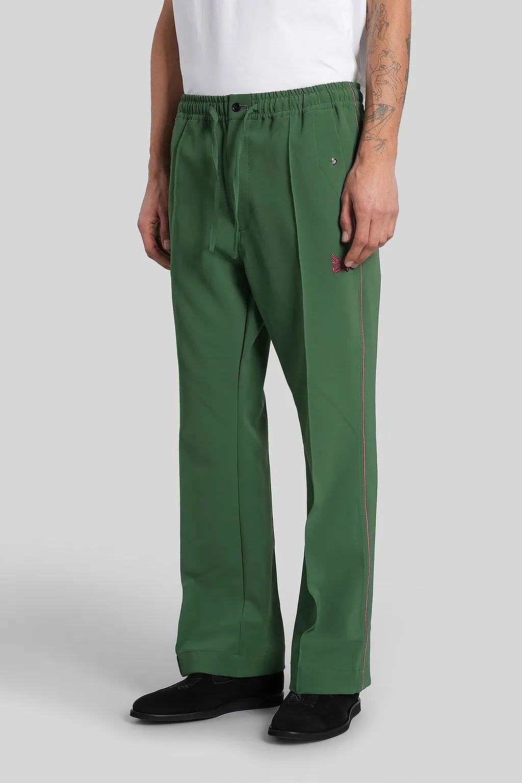 Needles Piping Drawstring Cowboy Pants