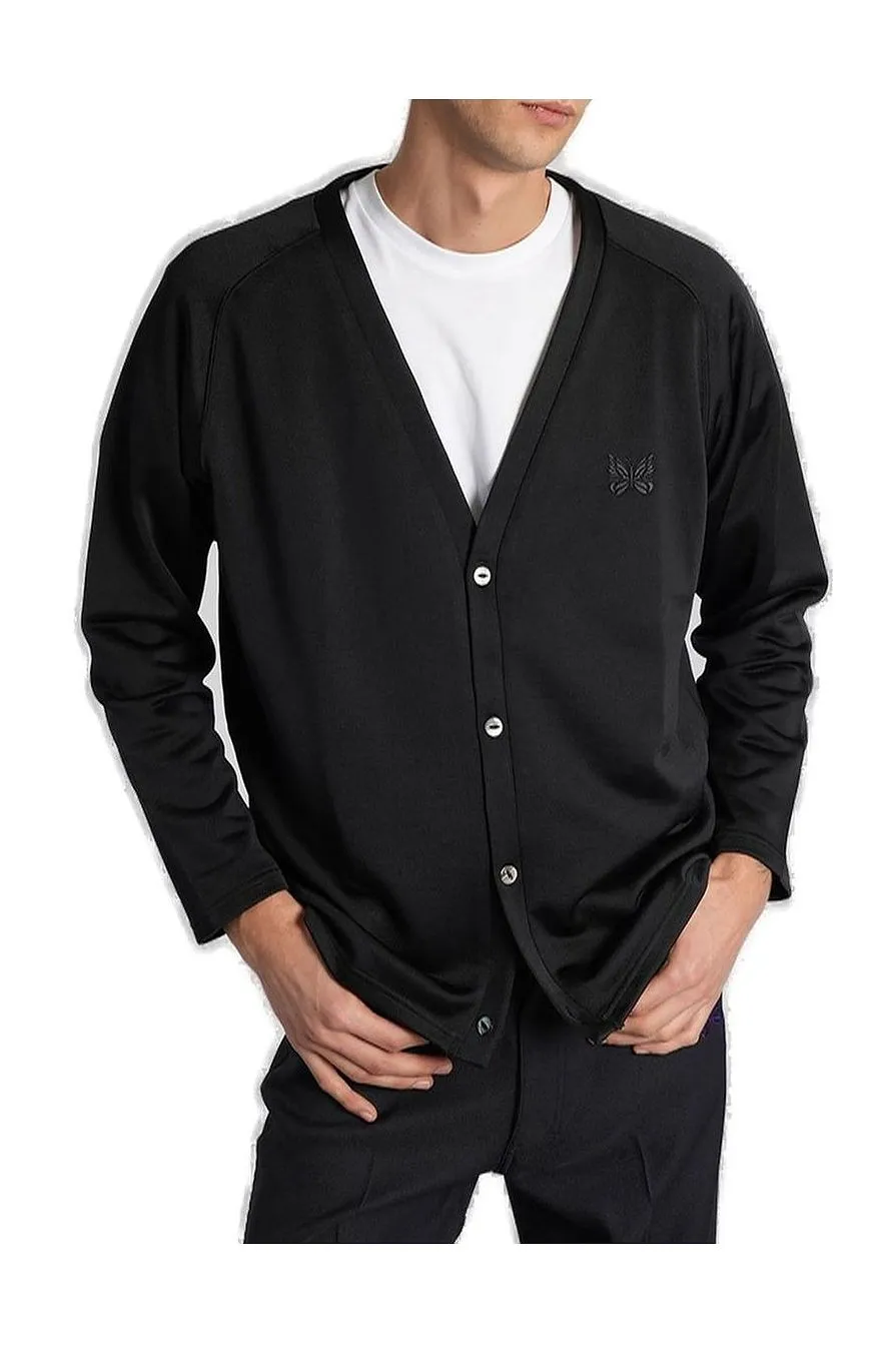 Needles V-Neck Knitted Cardigan
