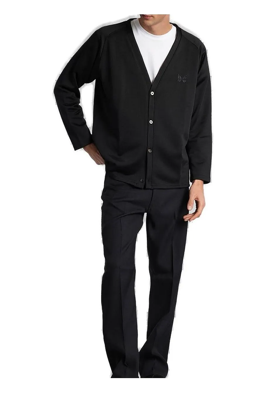 Needles V-Neck Knitted Cardigan