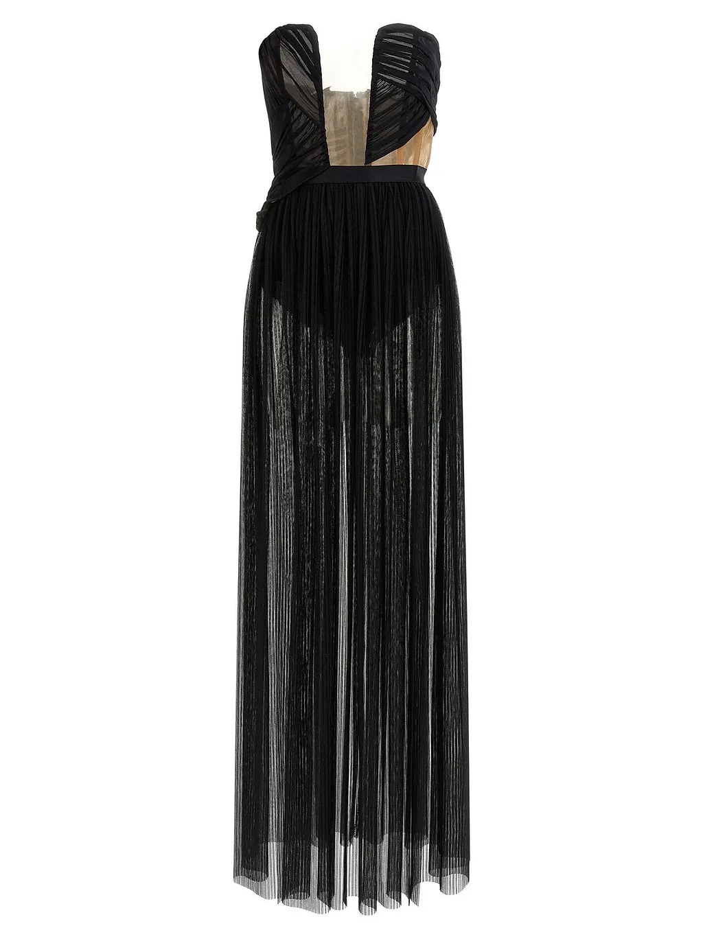 Nensi Dojaka Corsetto Draped Gown Dress