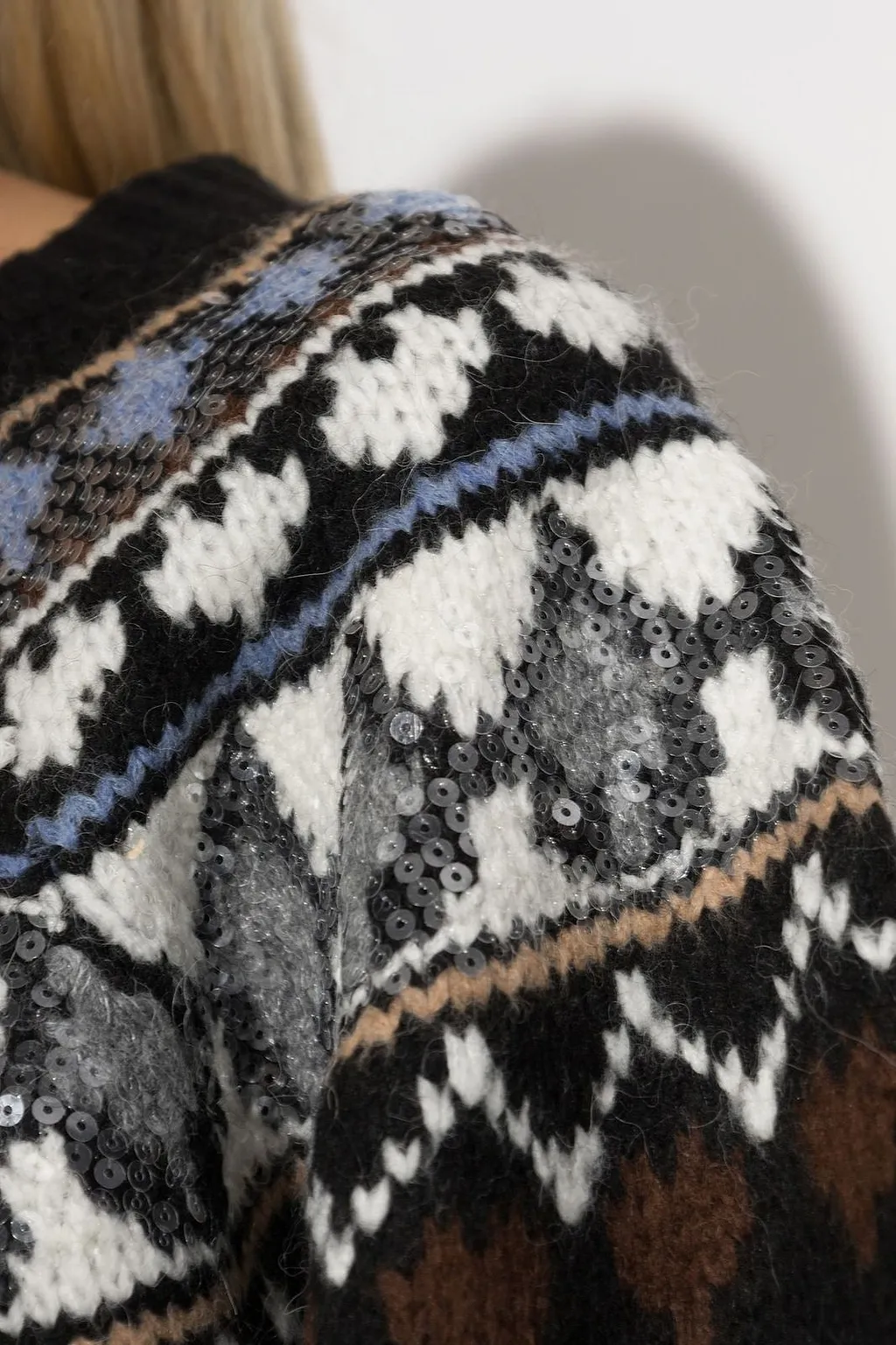 Munthe Vaffie Fair Isle Knitted Sweater