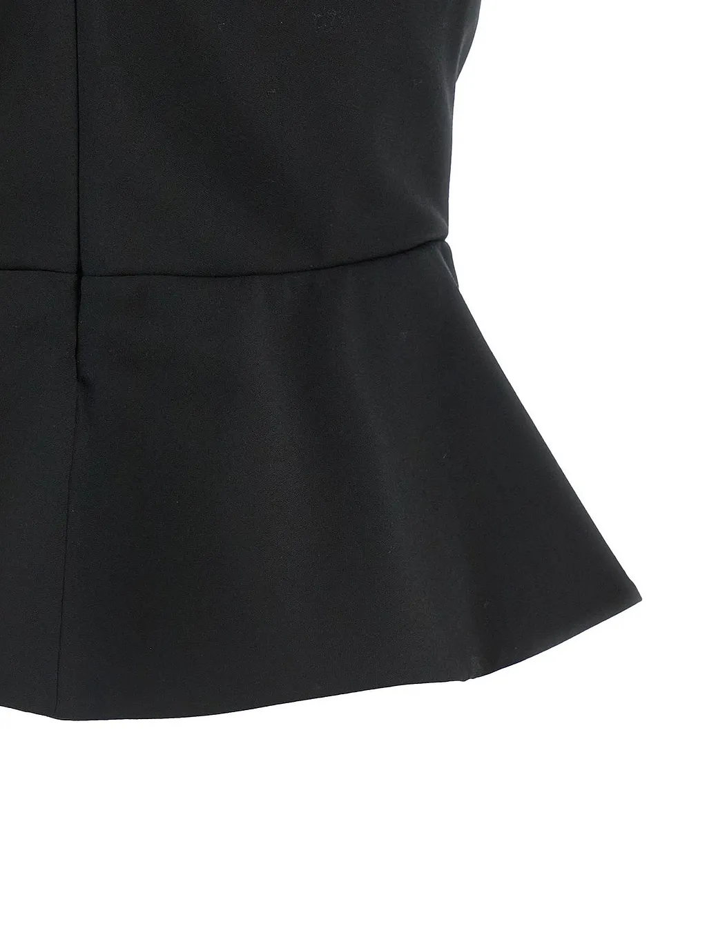 Sheer Mesh Structured Bustier Top