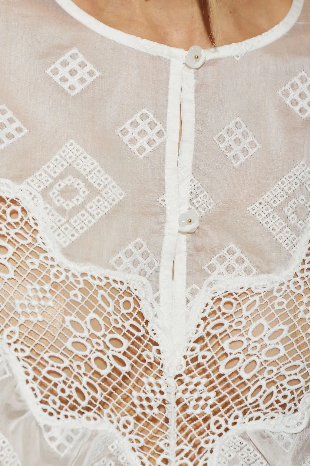 Munthe Valiance Broderie Lace Top