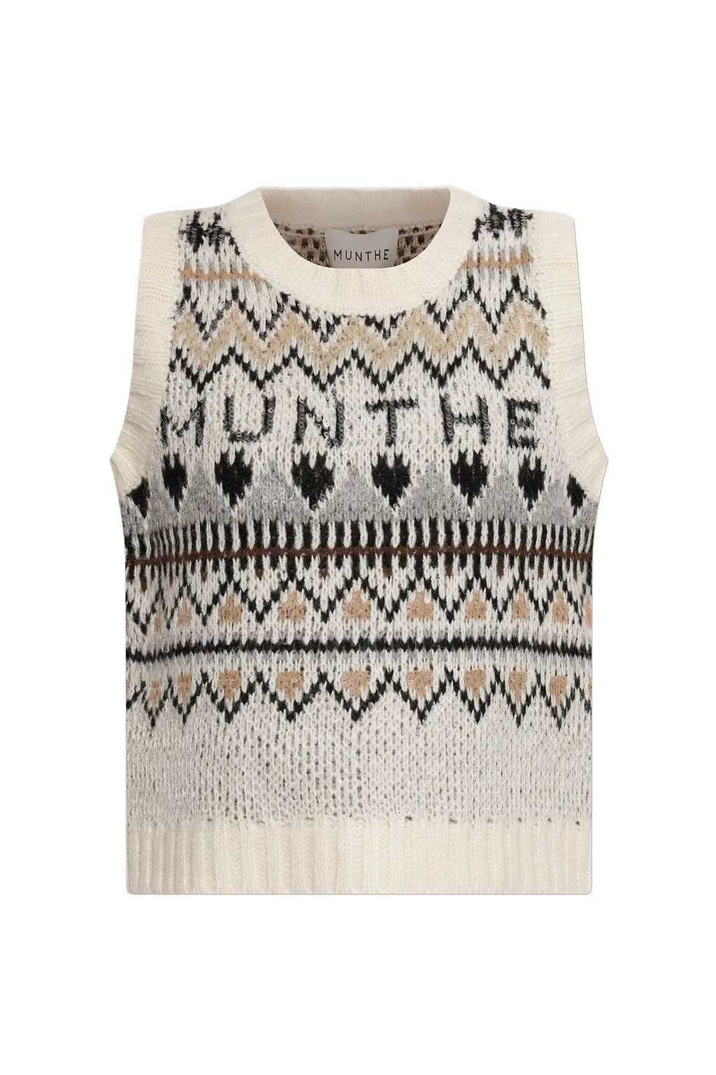 Munthe Vitalism Patterned Knit Vest