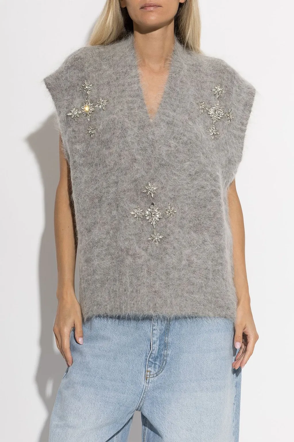 Munthe Vurulia Embellished Knitted Top