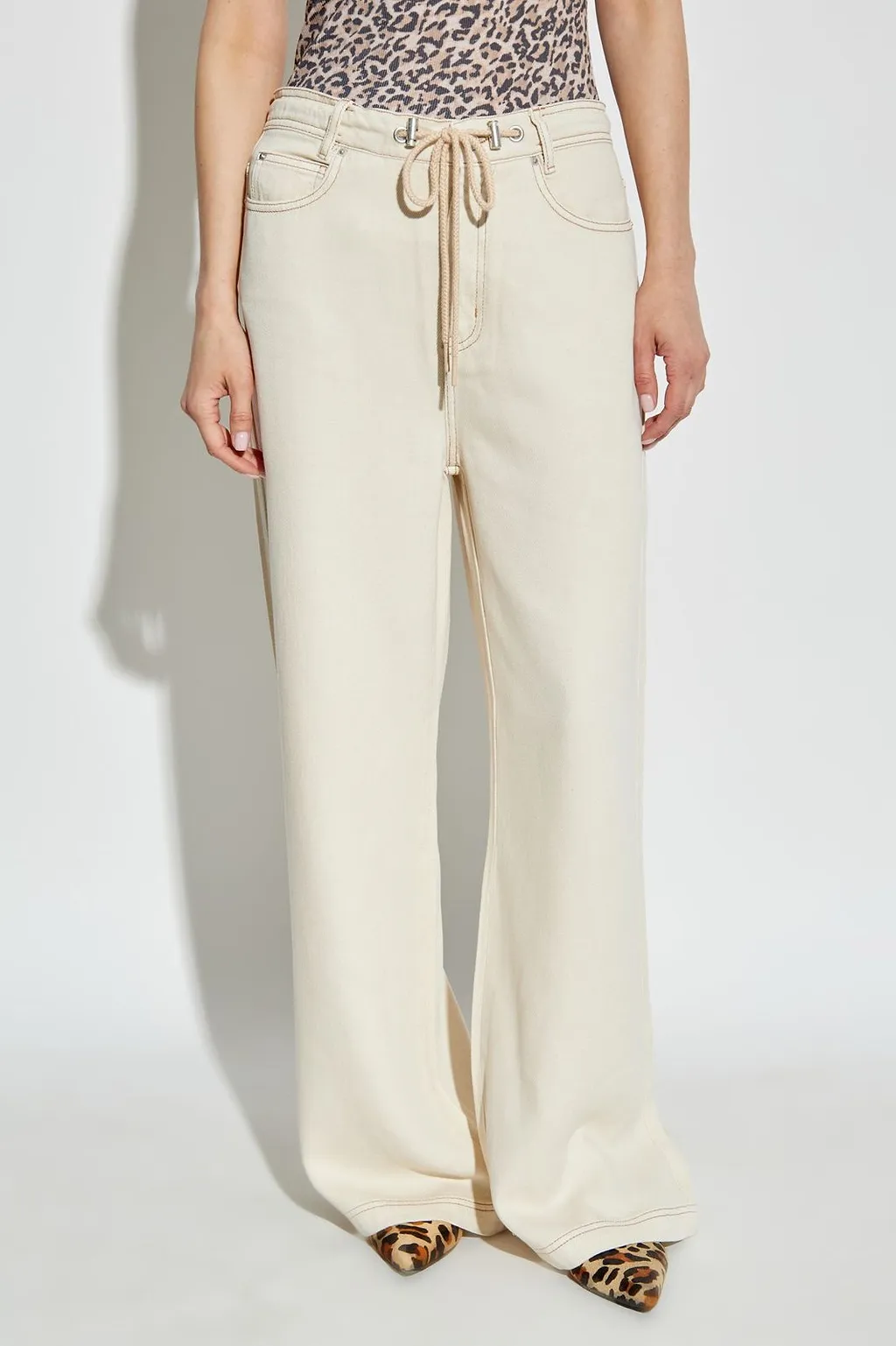 Munthe Wide Leg Drawstring Pants