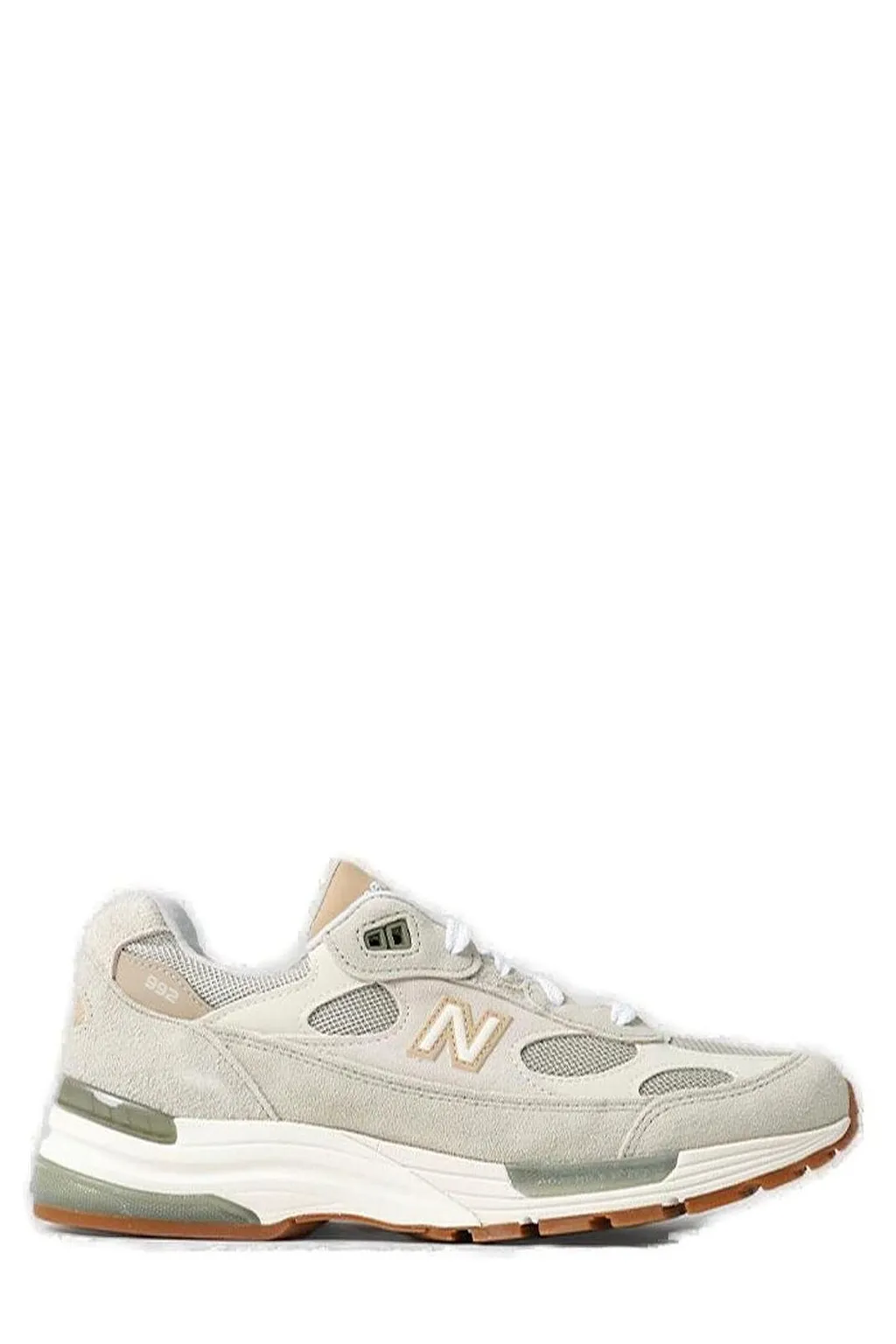 New Balance 992 Logo Patch Lace-Up Sneakers