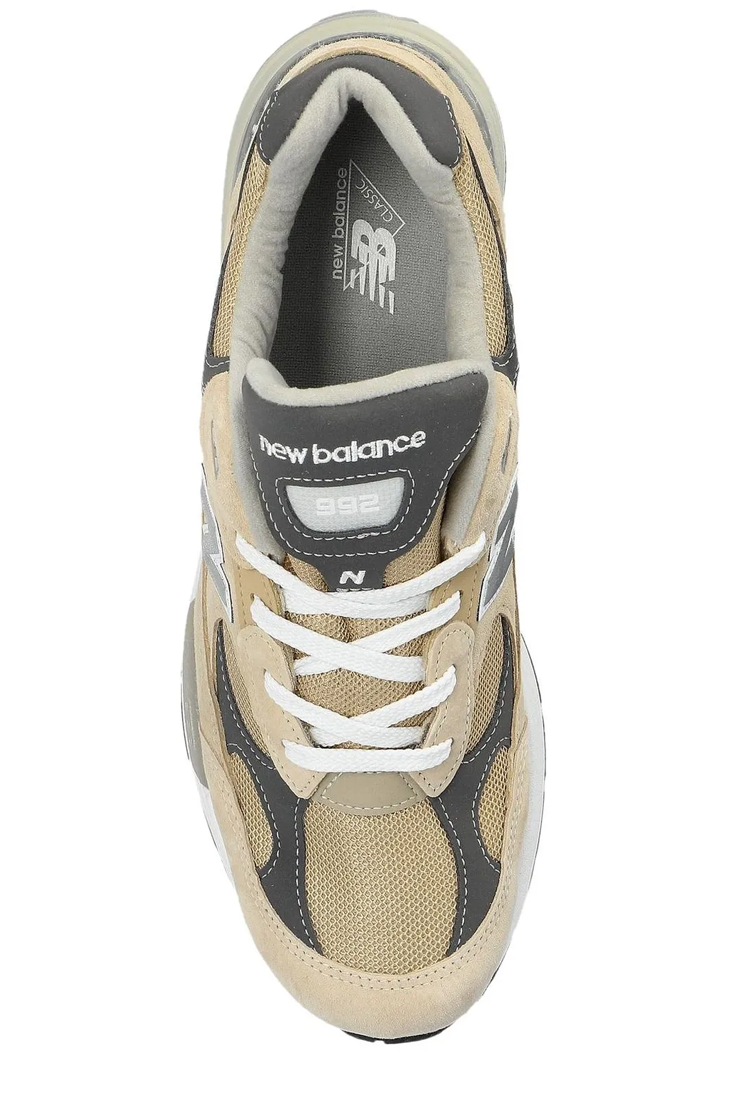 New Balance 992 Logo Patch Lace-Up Sneakers