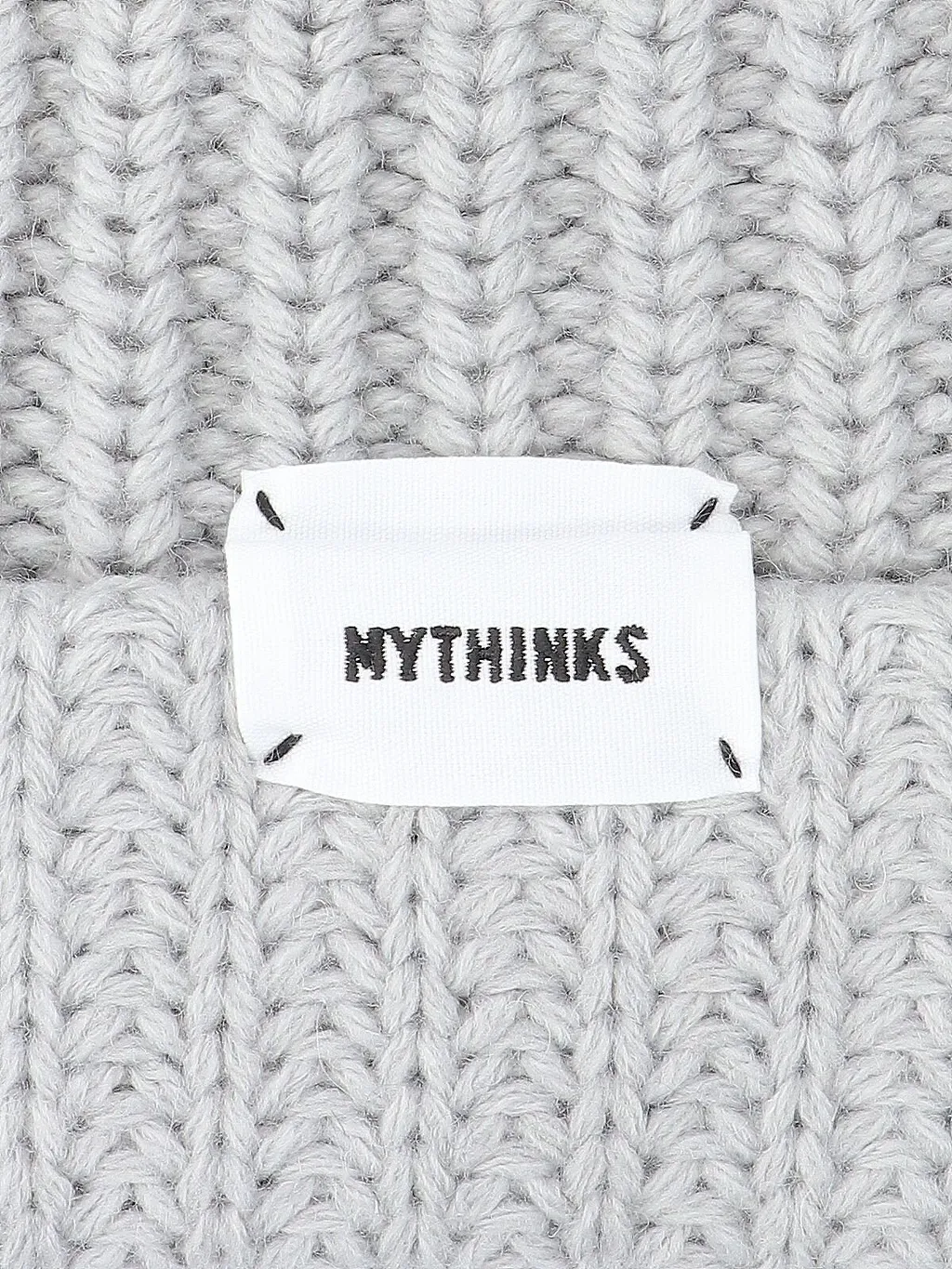 Mythinks Logo-Label Turn-Up Hem Beanie