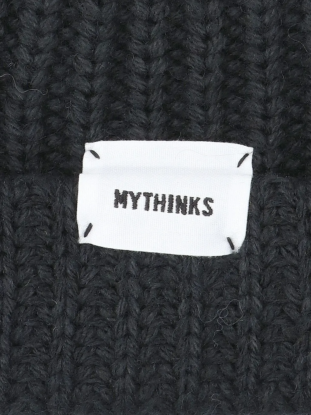 Mythinks Logo-Label Turn-Up Hem Beanie