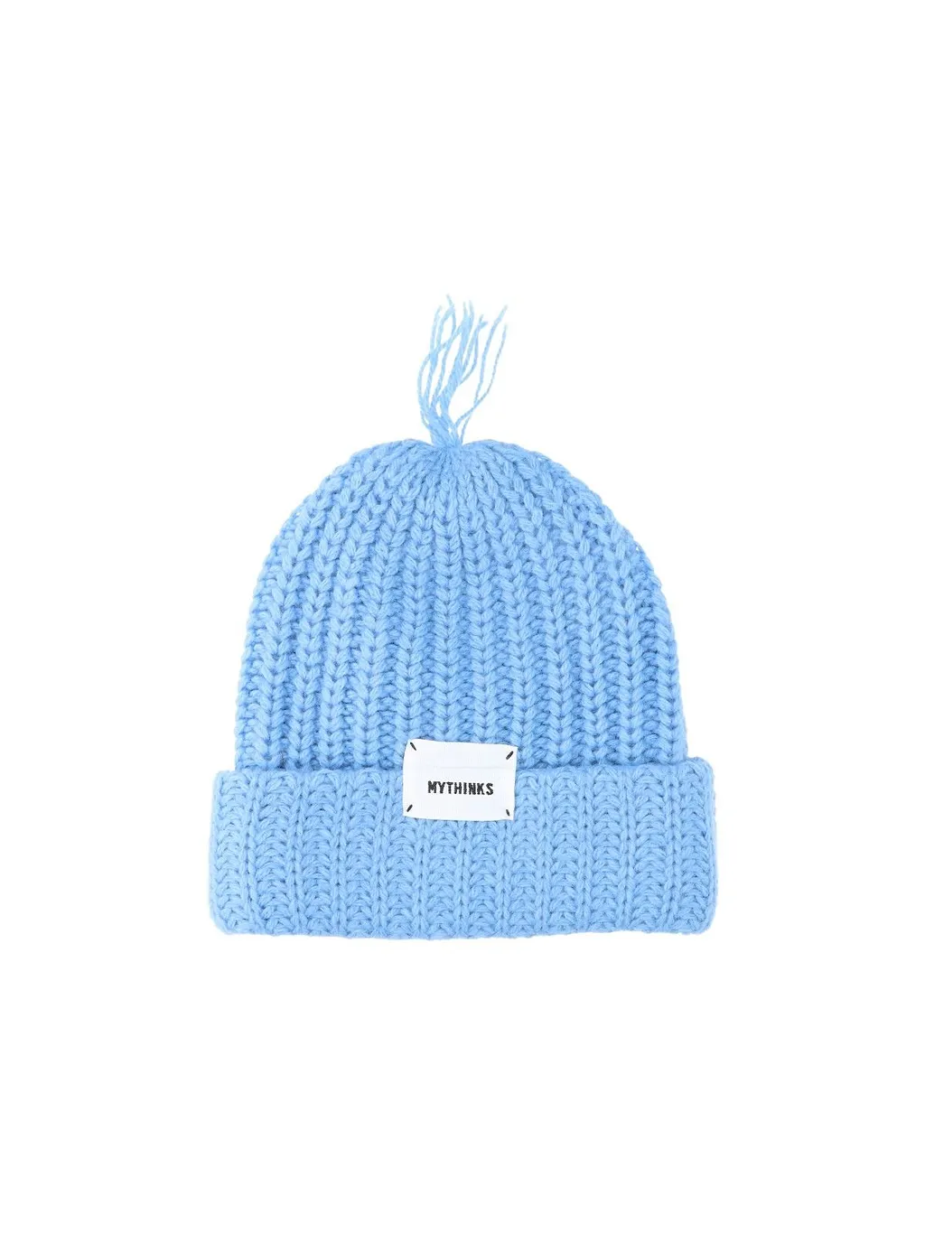 Mythinks Logo-Label Turn-Up Hem Beanie