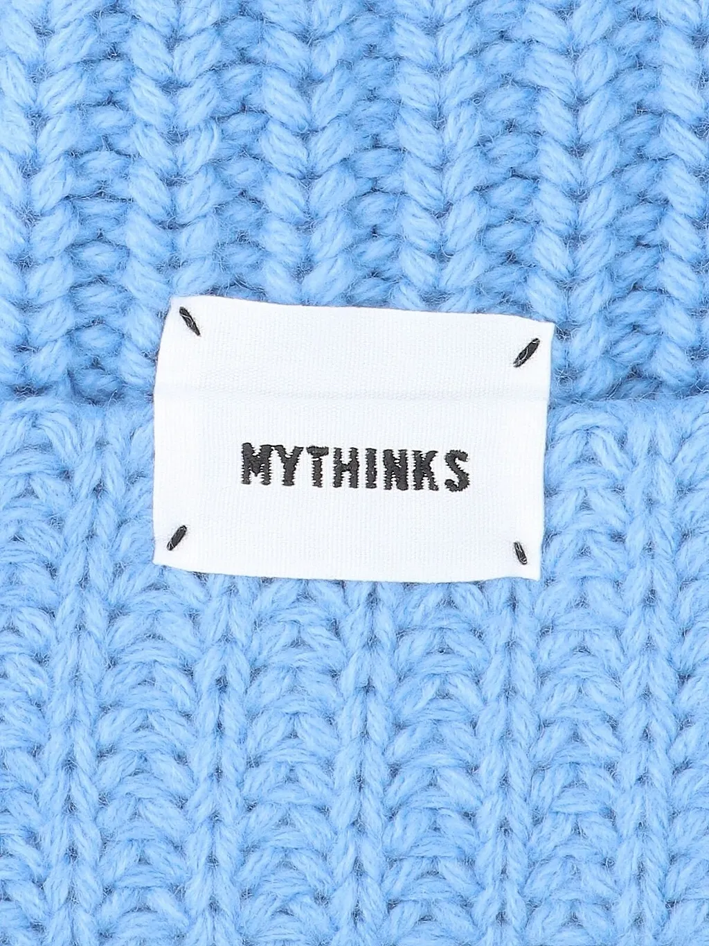 Mythinks Logo-Label Turn-Up Hem Beanie
