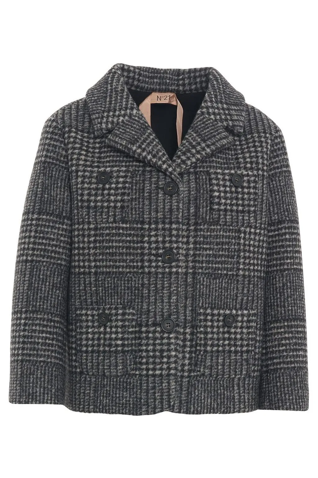 N°21 Checked Button-Up Jacket