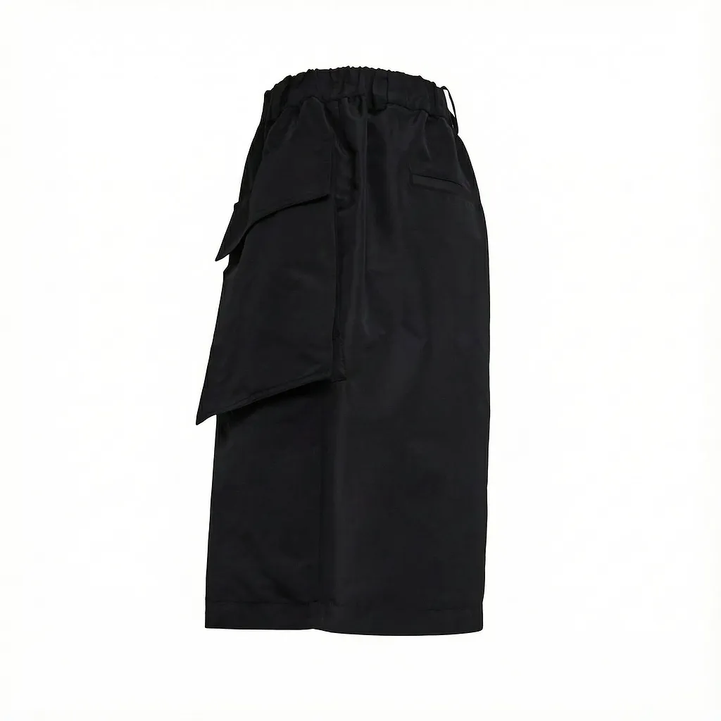 Bubble-Hem Gathered Skirt