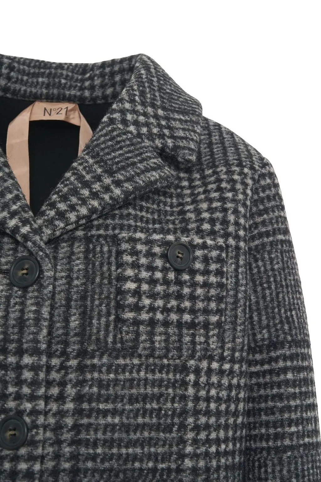 N°21 Checked Button-Up Jacket