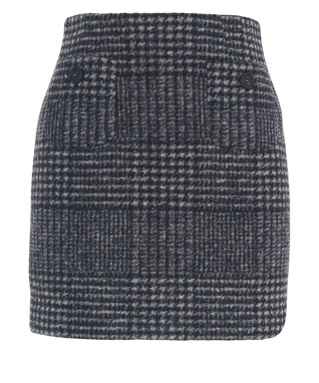 N°21 Check Patterned Mini Skirt