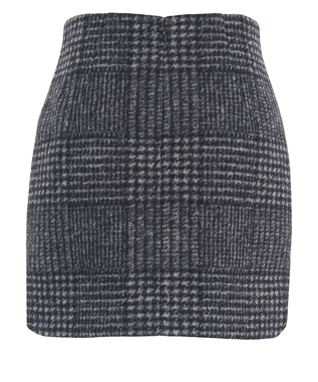 N°21 Check Patterned Mini Skirt