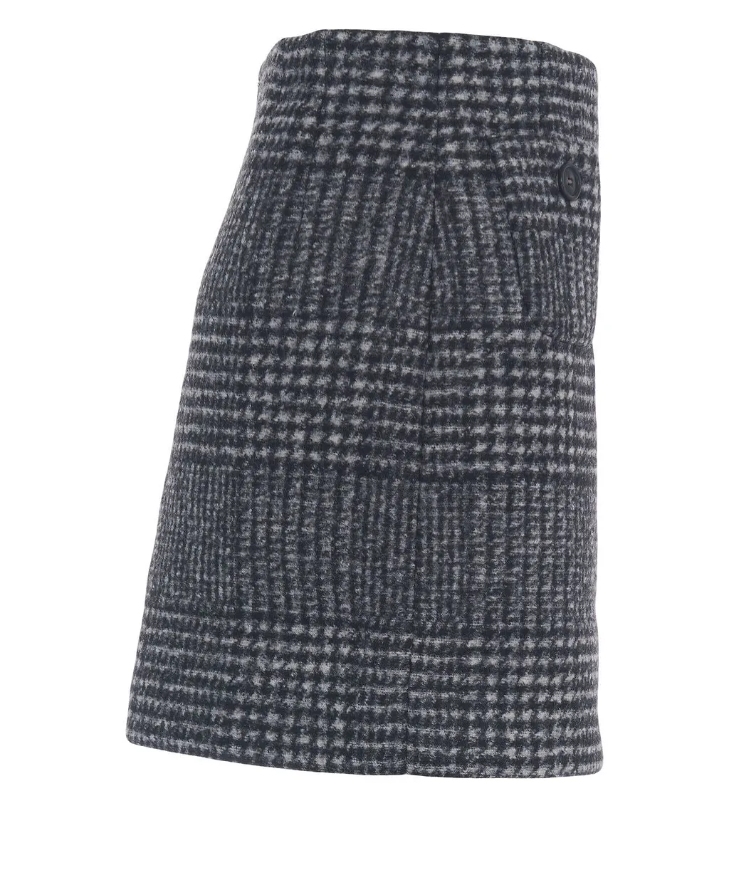 N°21 Check Patterned Mini Skirt
