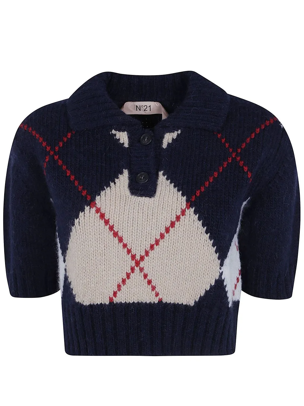 N°21 Checked Cropped Jumper