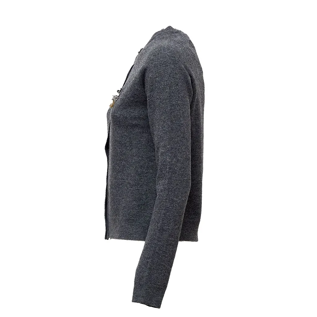N°21 Embellished Button-Up Cardigan
