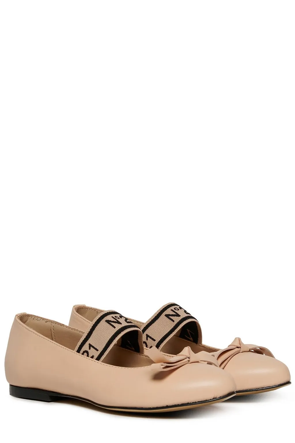 N°21 Kids Bow Detailed Ballet Flats
