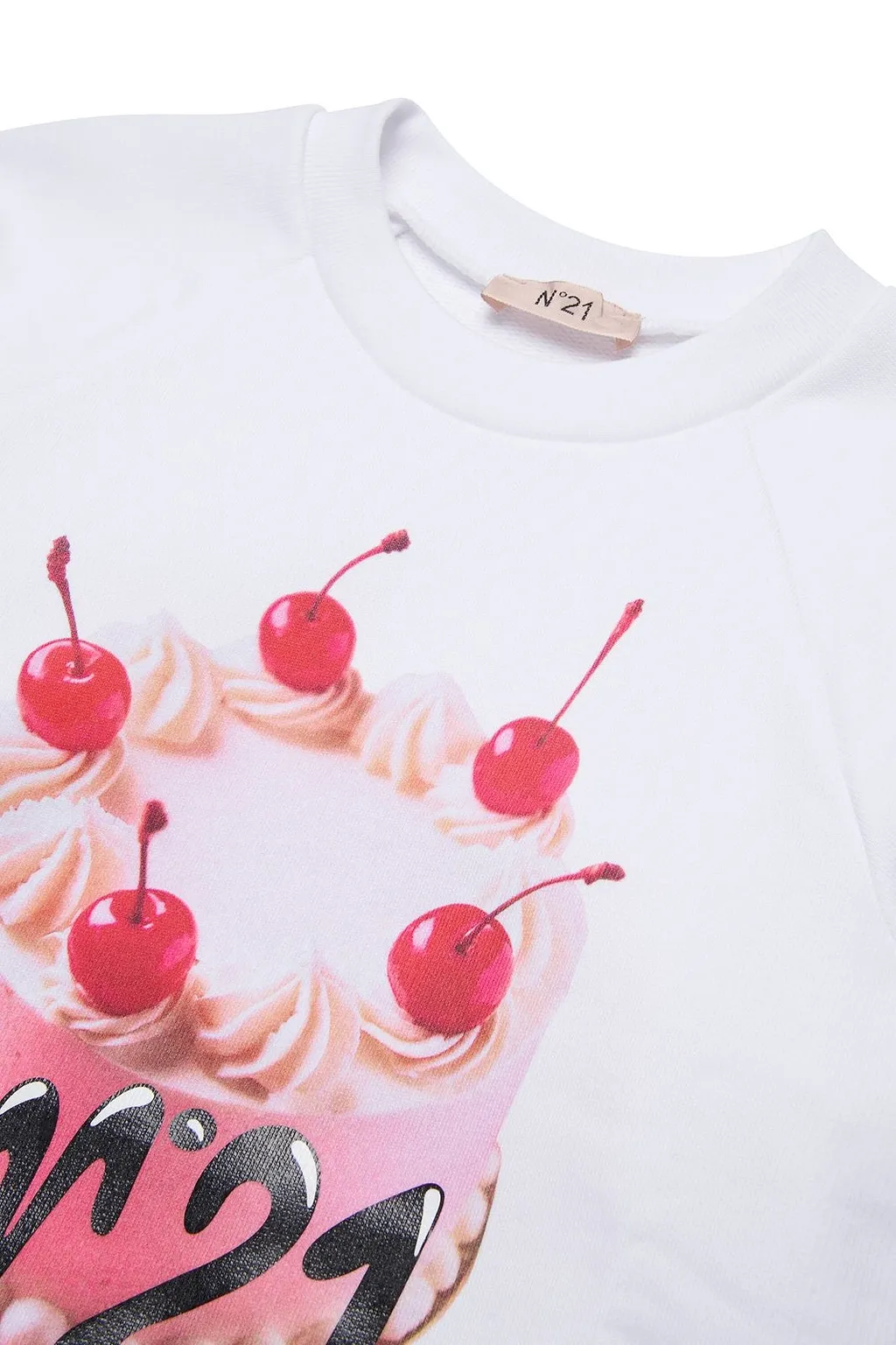 N°21 Kids Cake-Printed Crewneck Sweatshirt