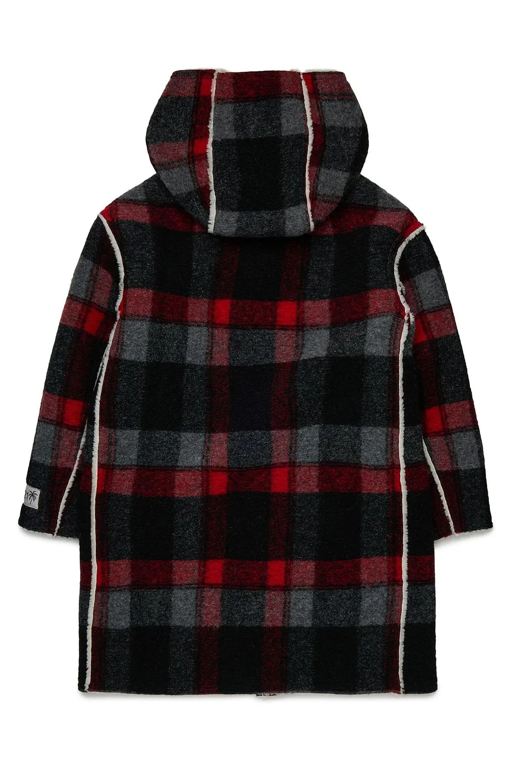 N°21 Kids Checked Hooded Coat