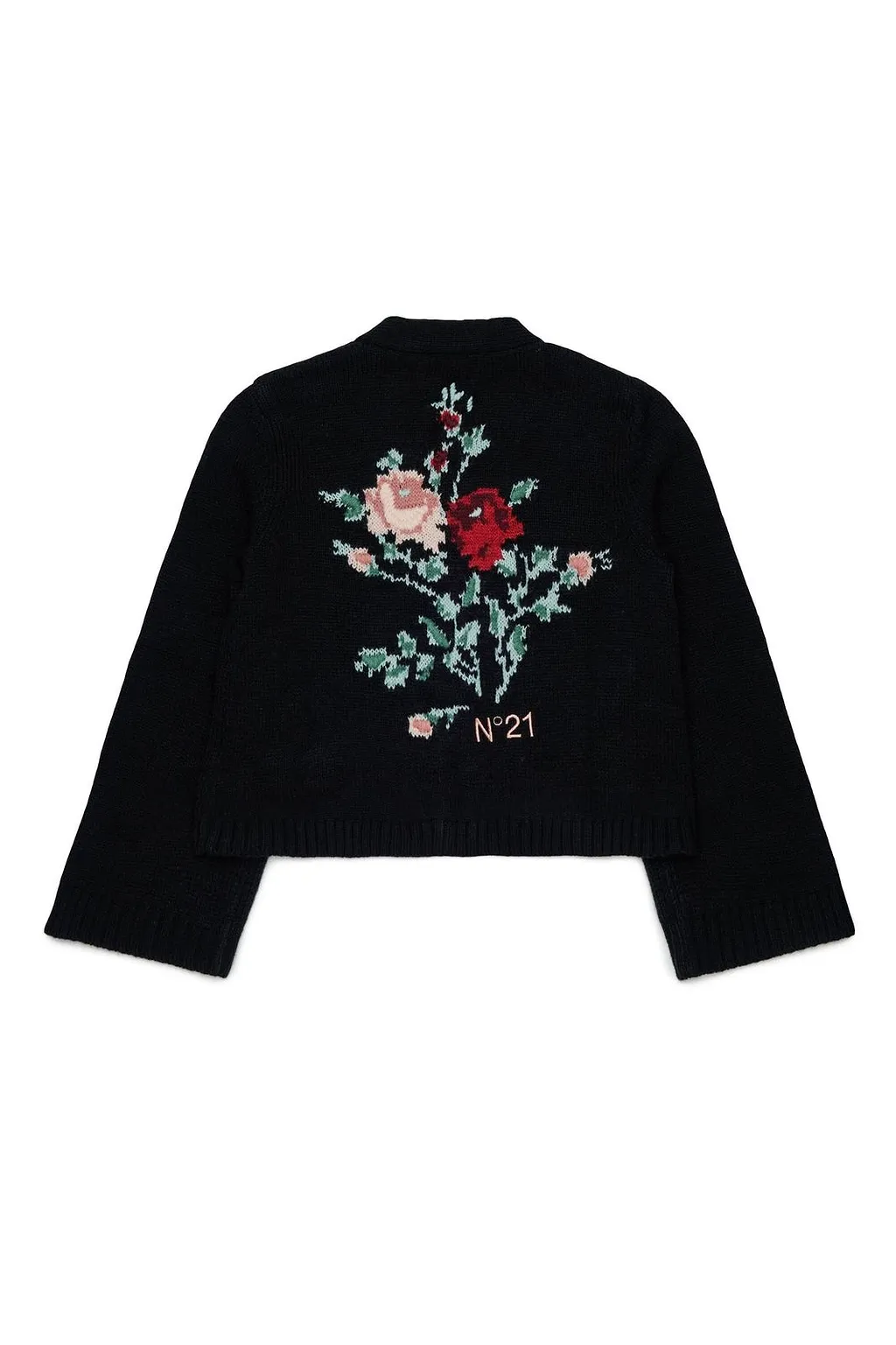 Floral Intarsia Cardigan