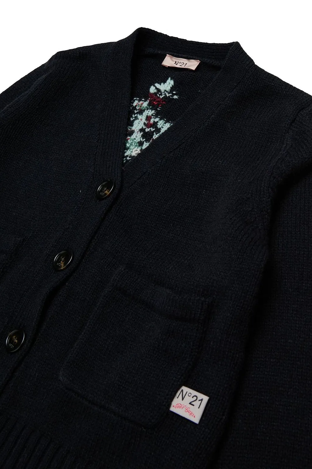 Floral Intarsia Cardigan