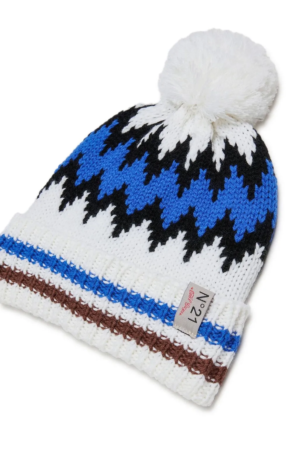 N°21 Kids Fair Isle Pom-Pom Hat