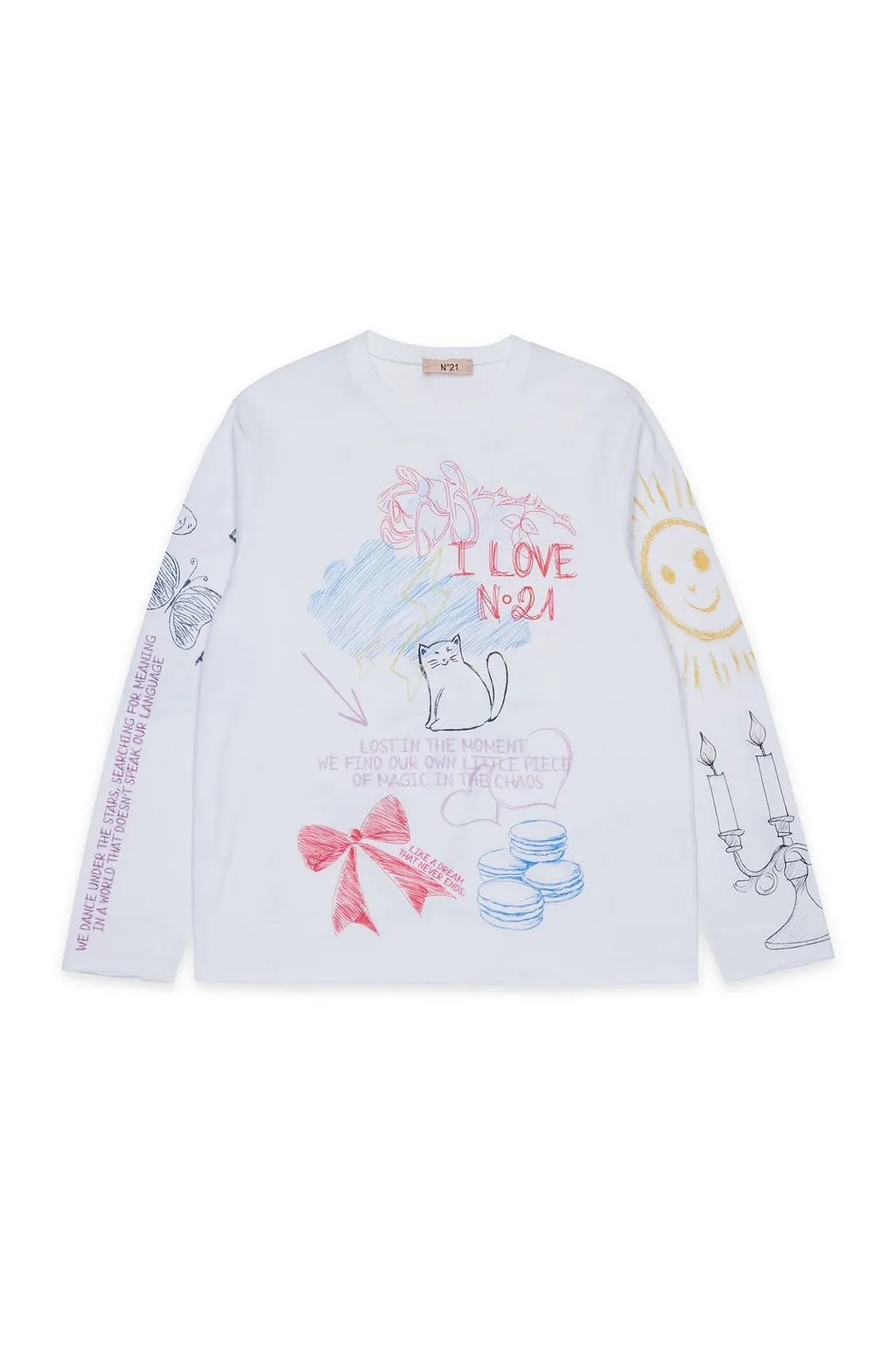 N°21 Kids Graphic Print T-Shirt