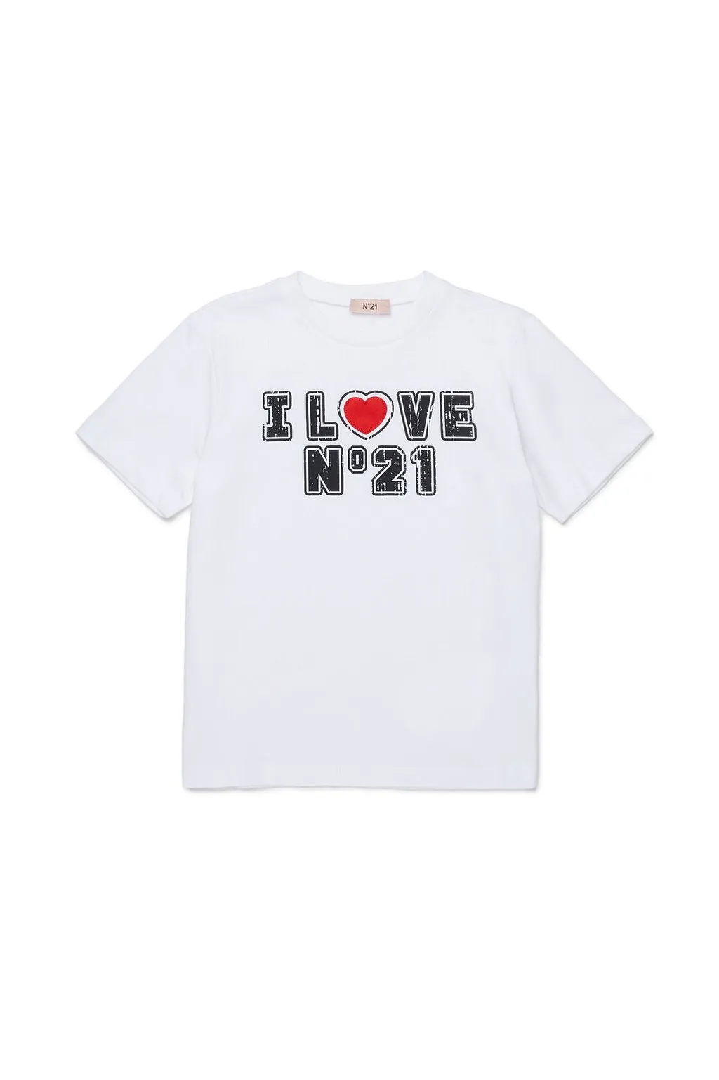 N°21 Kids Logo Printed Crewneck T-Shirt