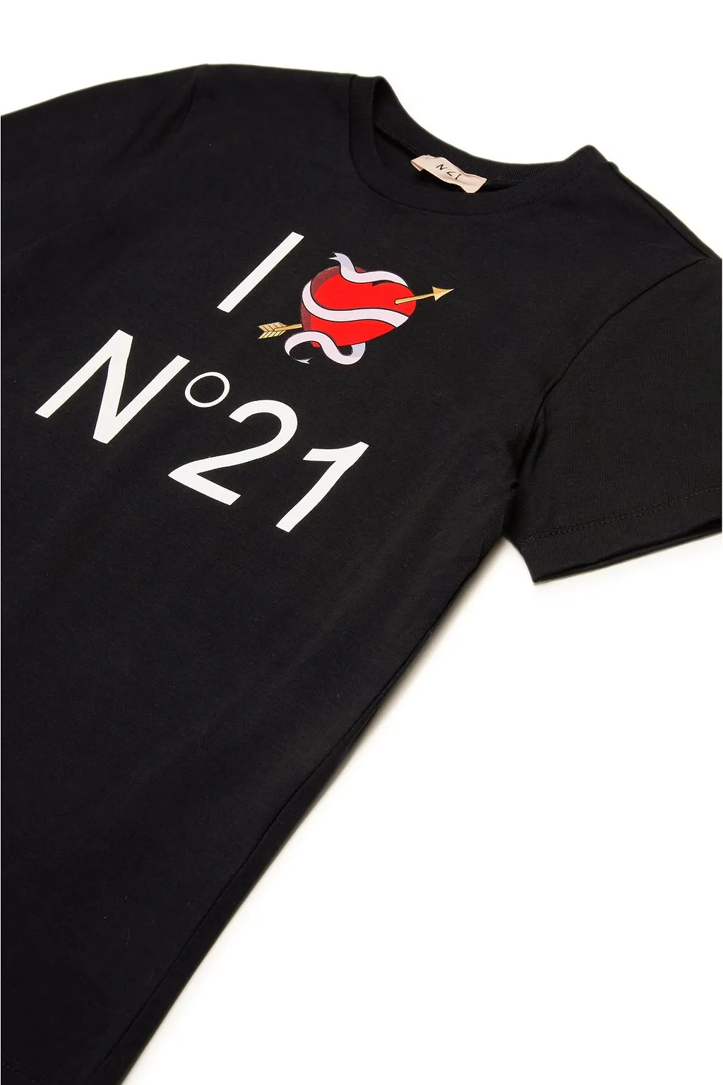 Nº21 Kids I Love N°21 Printed Crewneck T-Shirt