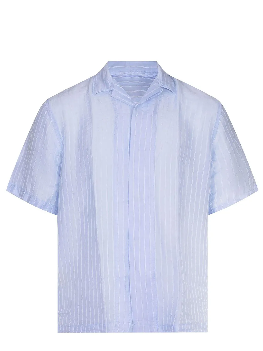 Vincent Striped Cuban-Collar Shirt