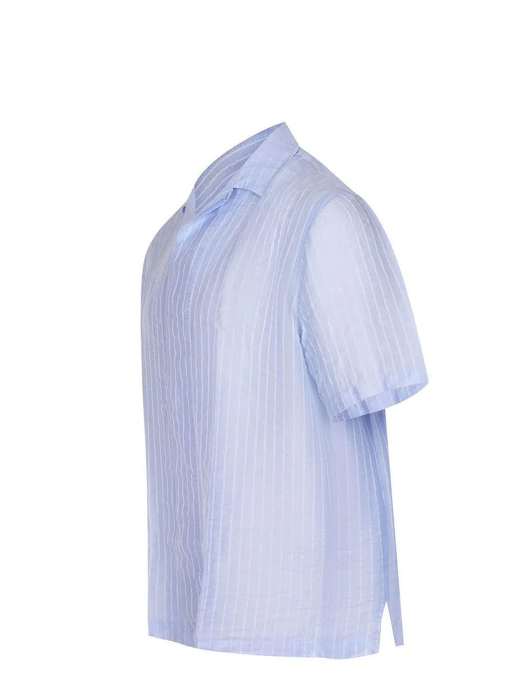 Vincent Striped Cuban-Collar Shirt