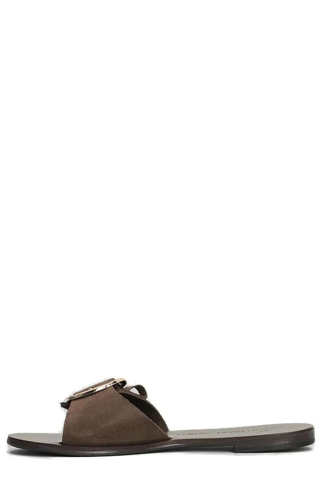 Nicolas Lainas Buckle Detailed Fringed Sandals